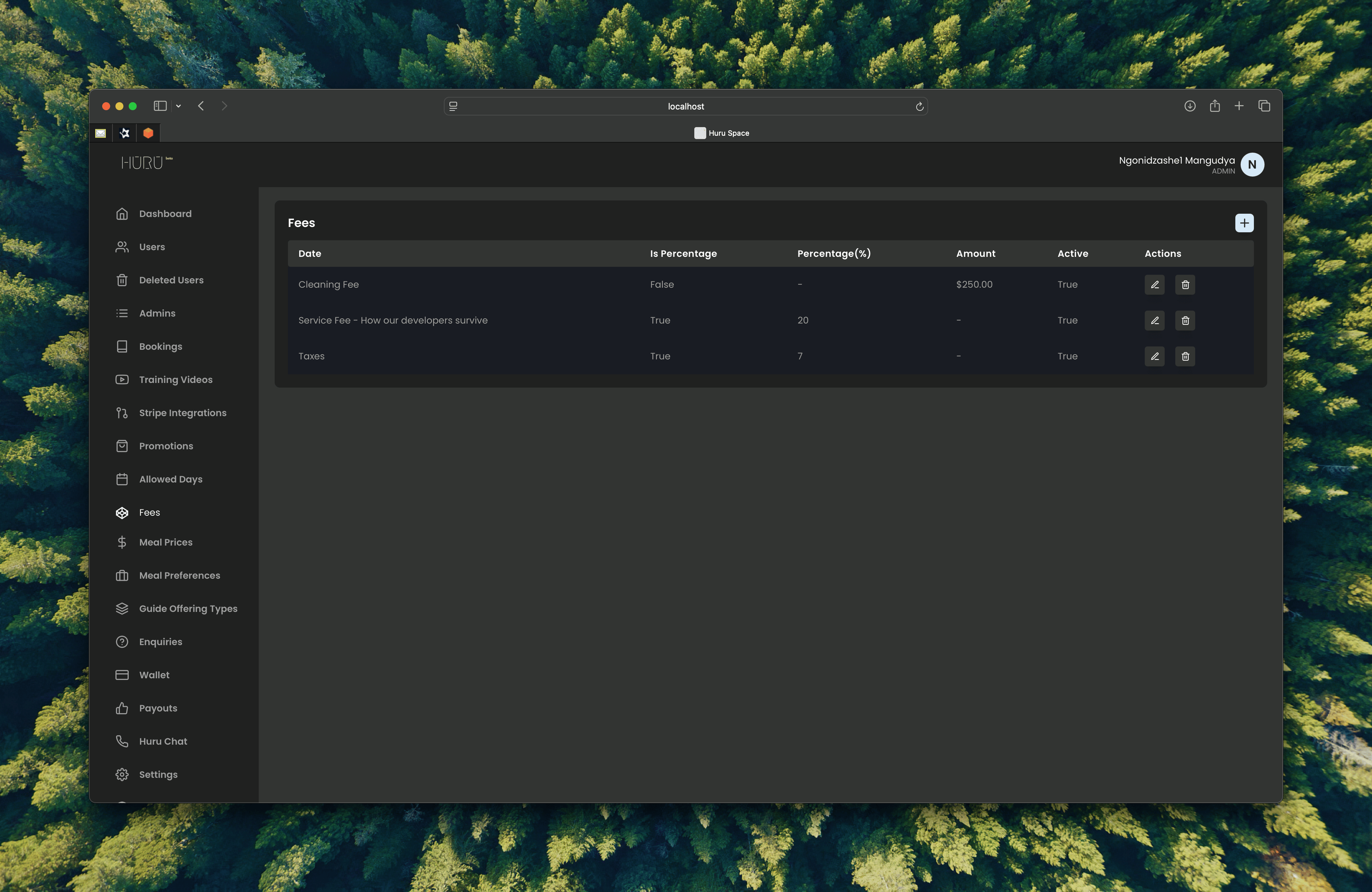 Fee management system